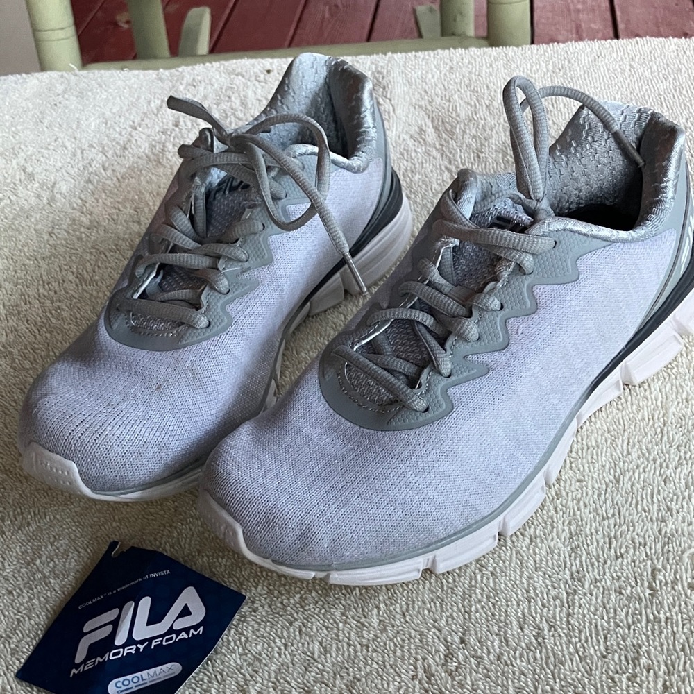 Fila Light Gray Running Sneakers